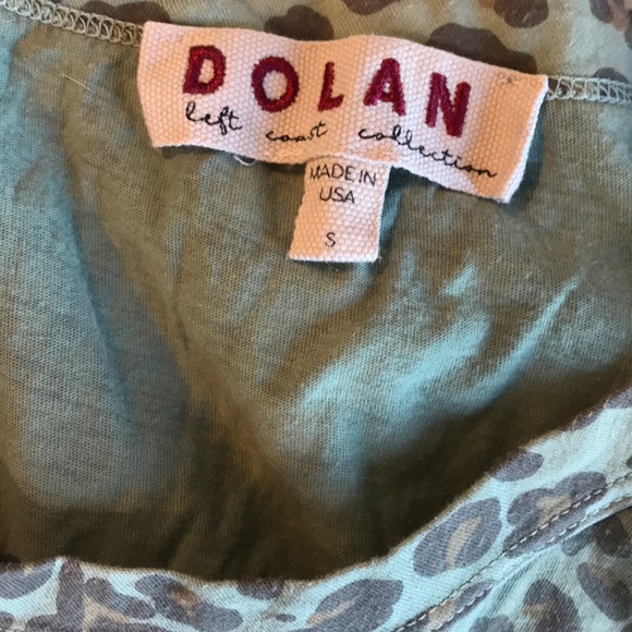 Anthropologie green leopard tank S - Picture 6 of 6